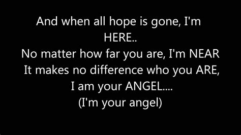 i'm your angel song lyrics.